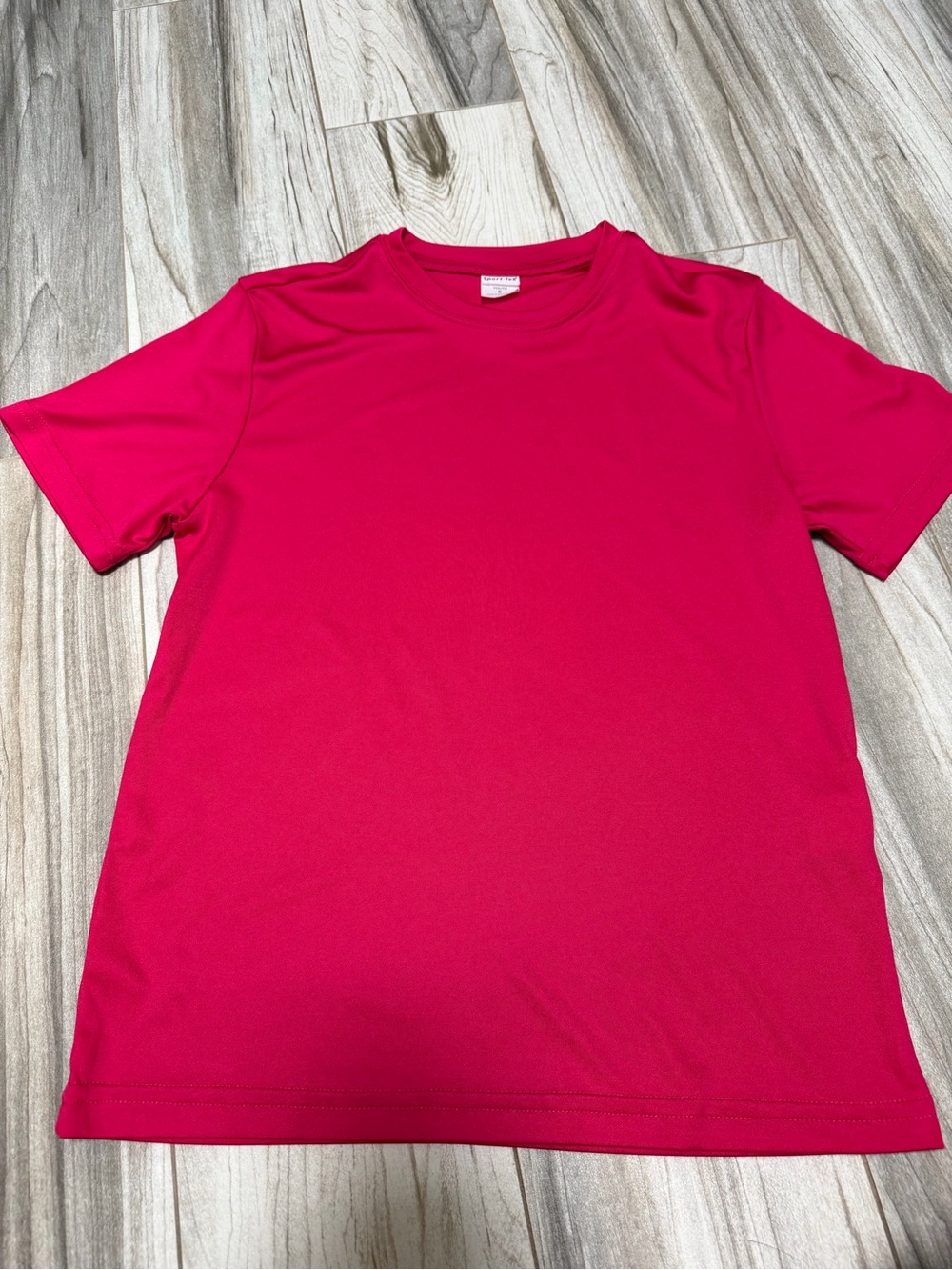 Sport-Tek Kids Short-Sleeve Performance Tee in Hot Pink